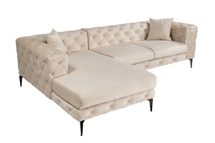 Atelier Del Sofa Como Eco Left - Beige, Black
